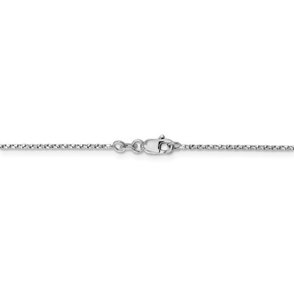 1.2mm, 14k White Gold, Twisted Box Chain Necklace Cheap