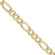 Men s 7.3mm, 14k Yellow Gold, Hollow Figaro Chain Necklace Online