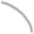 Sterling Silver 3mm Diamond-cut Beaded Anklet, 9-10 in Hot on Sale