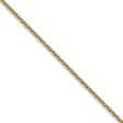 1.8mm, 14k Yellow Gold, Solid Cable Chain Anklet For Cheap