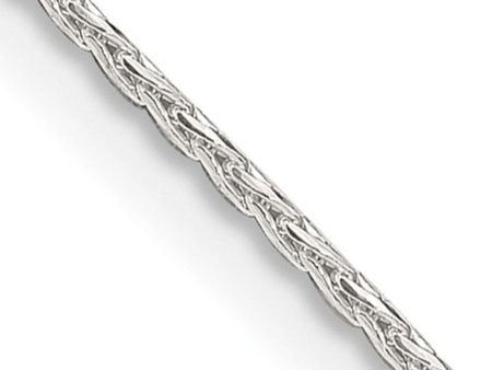 1.25mm Sterling Silver Diamond Cut Solid Round Spiga Chain Necklace Cheap