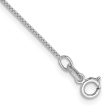 0.7mm, 14k White Gold, Box Chain Necklace Fashion