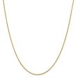 1mm 14k Yellow Gold Diamond Cut Fancy Singapore Chain Necklace Hot on Sale