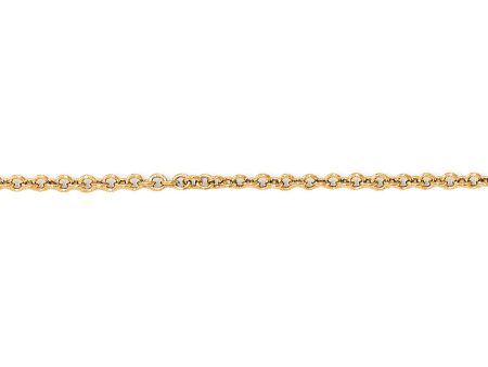 1mm 14k Yellow Gold Cable Chain Necklace For Cheap