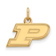 14k Gold Plated Silver Purdue XS Initial P Charm or Pendant Discount