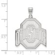 14k White Gold Ohio State XL Logo Pendant Hot on Sale