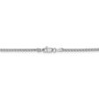 1.8mm, 14k White Gold, Flat Wheat Chain Bracelet, 7 Inch Sale