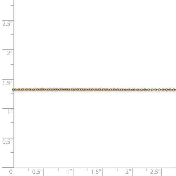 0.9mm 14k Yellow Gold Classic Cable Chain Necklace Cheap