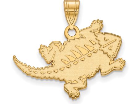 14k Yellow Gold Texas Christian U. Large Pendant Online now