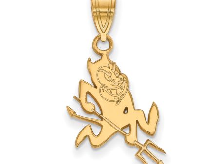 10k Yellow Gold Arizona State Large Mascot Pendant Discount