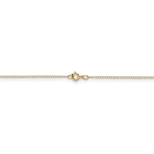 0.5mm, 14k Yellow Gold, Curb Chain Necklace on Sale