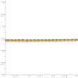 2.75mm 14k Yellow Gold, Diamond Cut Solid Rope Chain Necklace For Discount