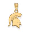 10k Yellow Gold Michigan State Small Logo Pendant For Sale