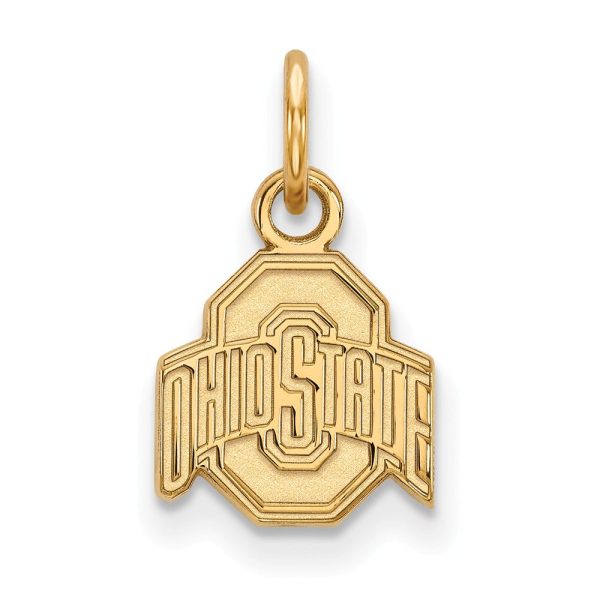 14k Gold Plated Silver Ohio State XS (Tiny) Logo Charm or Pendant Cheap