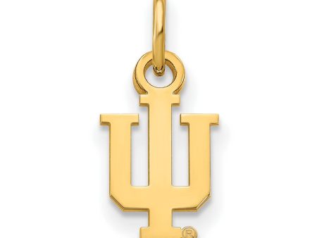 10k Yellow Gold Indiana U XS (Tiny)  IU  Charm or Pendant Online now