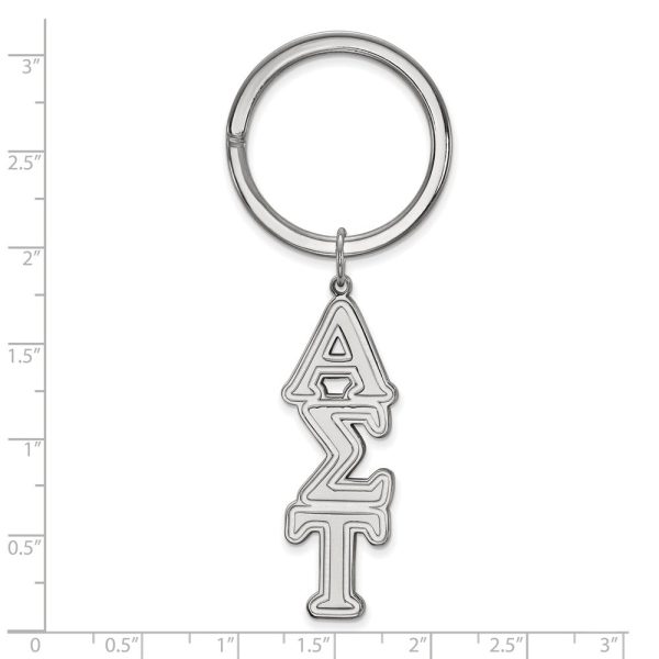 Sterling Silver Alpha Sigma Tau Key Chain Online Sale