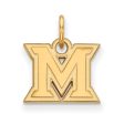 14k Yellow Gold Miami U XS (Tiny) Charm or Pendant For Sale