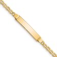 14k Yellow Gold I.D. Bracelet with Lobster Clasp - 7 Inch Sale