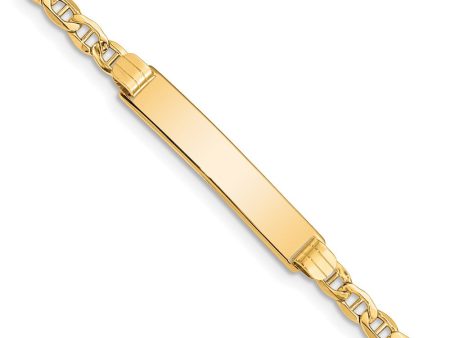 14k Yellow Gold I.D. Bracelet with Lobster Clasp - 7 Inch Sale