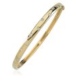 14k Yellow Gold 1 2 Ctw Diamond Bangle Bracelet Discount