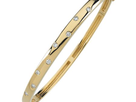 14k Yellow Gold 1 2 Ctw Diamond Bangle Bracelet Discount