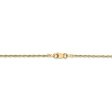 1.5mm, 14k Yellow Gold Light Diamond Cut Rope Chain Anklet Online