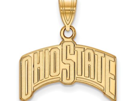 14k Yellow Gold Ohio State Large  OHIO STATE  Pendant Online now