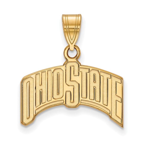 14k Yellow Gold Ohio State Large  OHIO STATE  Pendant Online now