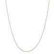 0.5mm, 14k Yellow Gold, Box Chain Necklace Online Hot Sale