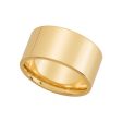 10mm Flat Comfort Fit Wedding Band in 14k Yellow Gold Online now