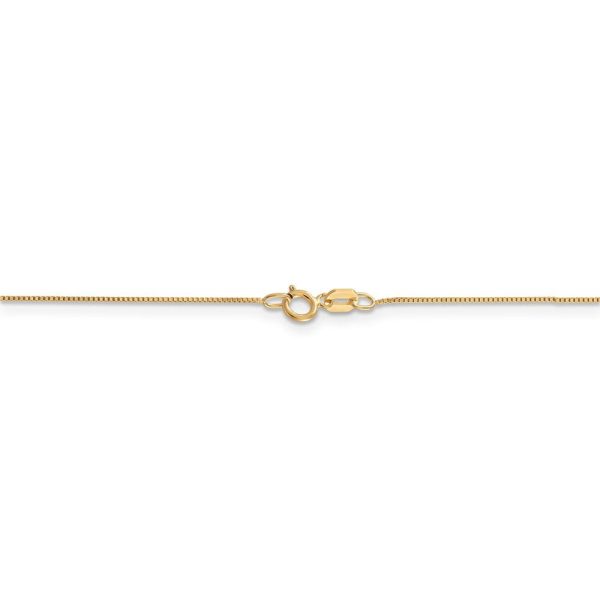 0.5mm, 14k Yellow Gold, Box Chain Necklace Online Hot Sale