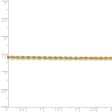 2.25mm 10k Yellow Gold Diamond Cut Solid Rope Chain Necklace Online