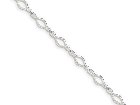 Sterling Silver 6mm, Fancy Link Anklet Supply