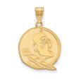 10K Yellow Gold Florida State Large Mascot Pendant Online Hot Sale