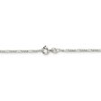 1.75mm Sterling Silver, Solid Figaro Chain Necklace Discount