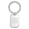 Sterling Silver North Carolina Logo Key Chain Discount