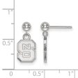 Sterling Silver North Carolina State  NCS  Dangle Earrings Online now