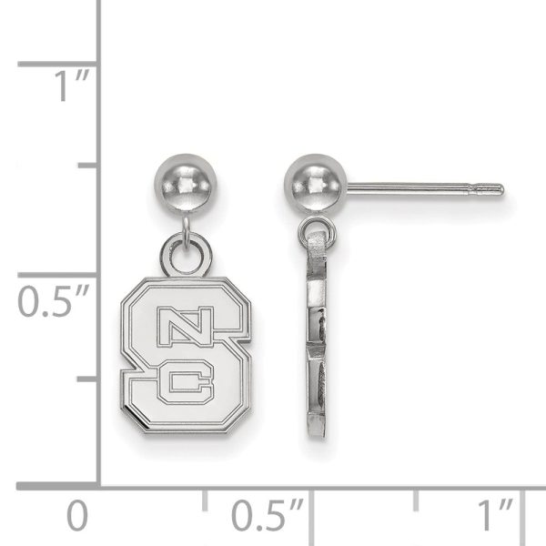 Sterling Silver North Carolina State  NCS  Dangle Earrings Online now