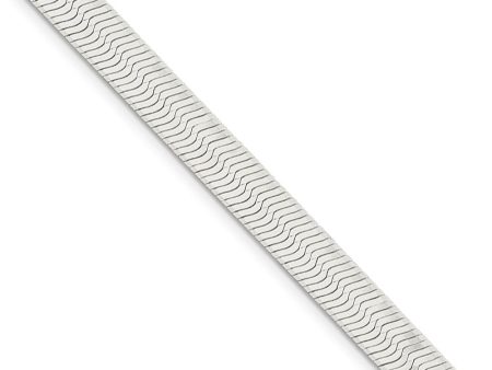 7mm, Sterling Silver Solid Herringbone Chain Necklace For Discount