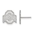 Sterling Silver Ohio State University Small Logo Post Earrings Online now