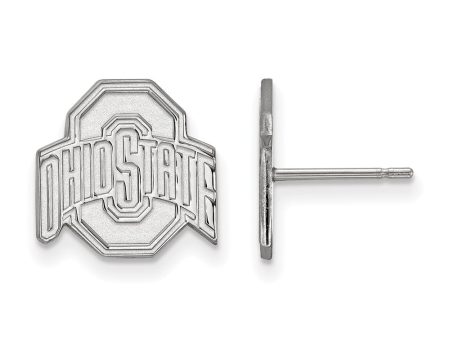 Sterling Silver Ohio State University Small Logo Post Earrings Online now