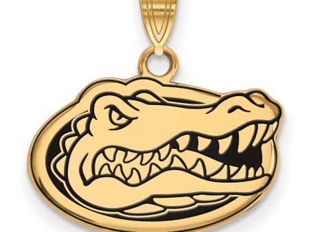 14k Gold Plated Silver U. of Florida Small Enamel Mascot Pendant Cheap