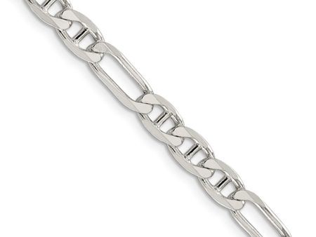 5.5mm Sterling Silver Solid Figaro Anchor Chain Necklace Online Hot Sale