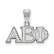 Sterling Silver Alpha Epsilon Phi Medium Greek Letters Pendant Cheap