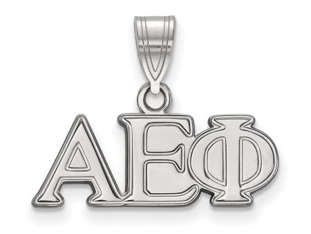 Sterling Silver Alpha Epsilon Phi Medium Greek Letters Pendant Cheap