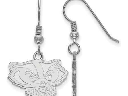 Sterling Silver University of Wisconsin Small Dangle Earrings Sale