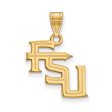 10k Yellow Gold Florida State Medium  FSU  Pendant Online now