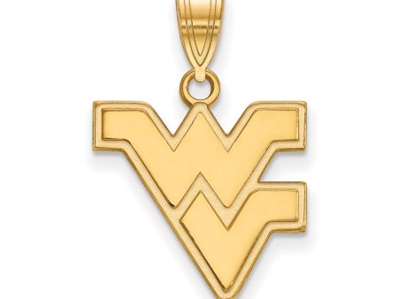 10k Yellow Gold West Virginia U. Medium Logo Pendant Discount