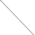 0.6mm, 14k White Gold, Diamond Cut Solid Cable Chain Necklace Online