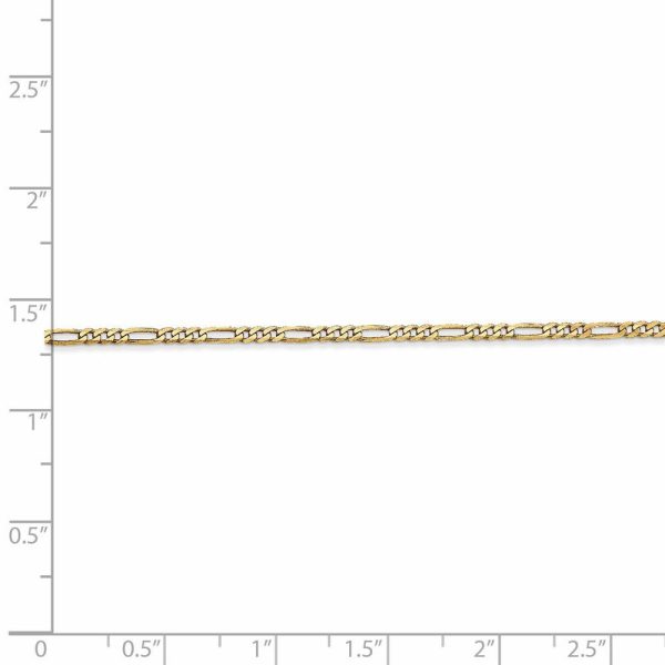 1.8mm 14k Yellow Gold Flat Figaro Chain Bracelet Online